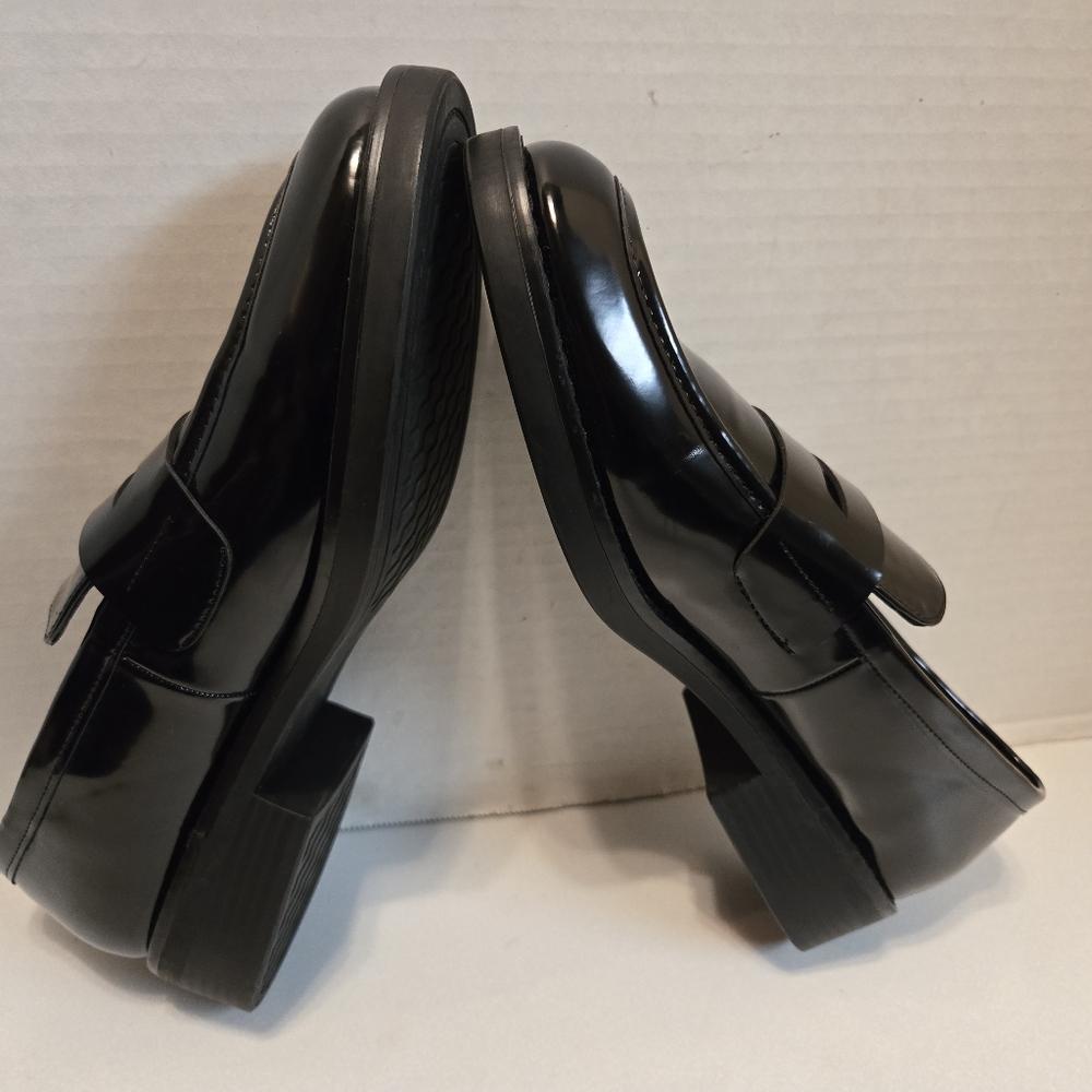 Madden Girl   Women's Penny Loafers Black Block Heel Size 10 - Picture 6 of 13